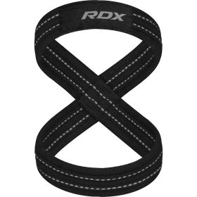 RDX weight lifting 8 Figure Strap (Color: gray, size: S)