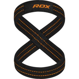RDX weight lifting 8 Figure Strap (Color: Orange, size: S)