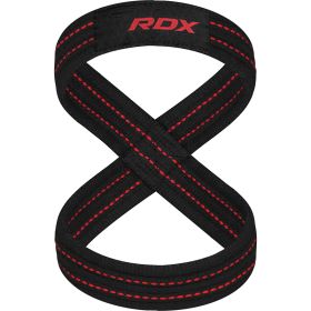 RDX weight lifting 8 Figure Strap (Color: Red, size: S)