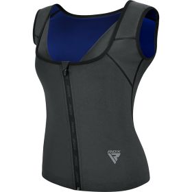 RDX W2 Women Sweat Vest With Zipper REACH OEKO TEX 100 Certified (Color: Grey, size: 3XL)