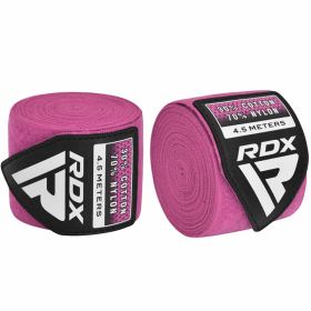 RDX WX Professional Boxing Hand Wraps (Color: Pink, size: Standard Size)