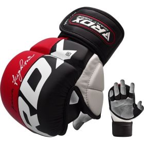 RDX T6 MMA Sparring Gloves 7oz (Color: Red, size: XL)