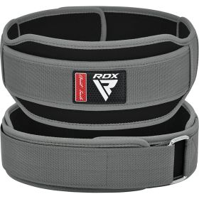 RDX RX5 Weightlifting Belt (Color: Grey, size: M)