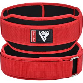 RDX RX5 Weightlifting Belt (Color: Red, size: L)