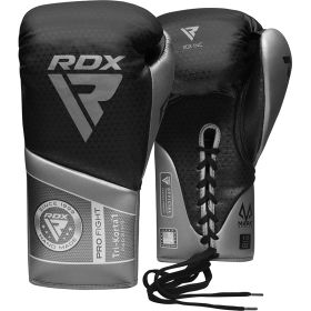 RDX K1 Mark Pro Fight Boxing Gloves (Color: Silver, size: 8OZ)