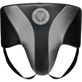RDX L1 Mark Pro MMA Training Groin Guard Ce Certified (Color: Silver, size: S)