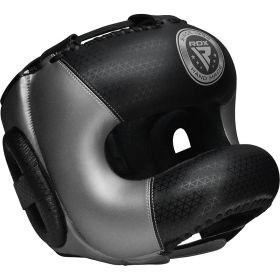 RDX L2 Mark Pro head Guard with Nose Protection Bar (Color: Silver, size: M)