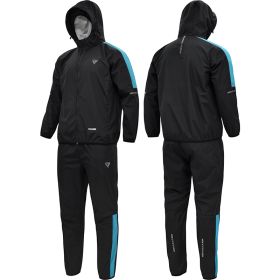 RDX H1 Weight Loss Sauna Suit (Color: Sky Blue, size: L)