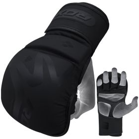 RDX T15 Noir MMA Sparring Gloves (Color: Black, size: M)