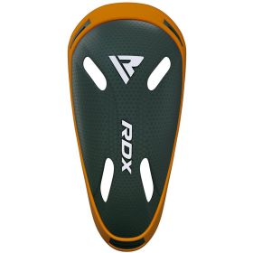RDX Cx Polygel Groin Cup (Color: GRAY/ORANGE, size: Standard Size)