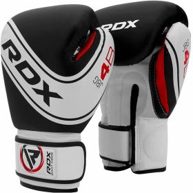 RDX Robo Kids Boxing Gloves – Safety First Training Gloves for Children (Color: WHITE/BLACK, size: 4oz)