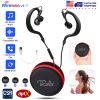 Wireless Headsets V4.1 Sport In-Ear Stereo Headphones Sweat-proof Neckband Earbuds w/Mic Deep Bass HiFi Earphones for Running Hiking Travel