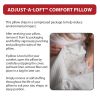 Core Products Adjustable Loft Pillow Fiber Fill with Cooling Memory Foam Insert for Side Back or Stomach Sleeping