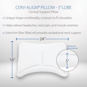 Core Products Cervalign Firm Cervical Support Pillow (Option: 5")