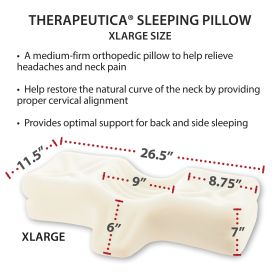 Therapeutica Pillow Firm Orthopedic Support (Option: XLarge)