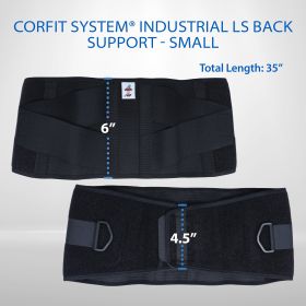 Core Products Corfit Industrial Back Support Black (Option: Small)