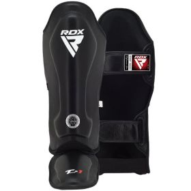 RDX WAKO SHIN INSTEP T1 Black (Color: Black, size: L)