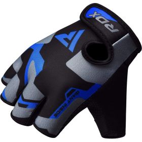 RDX F6 Fitness Gym Gloves (Color: Blue, size: S)
