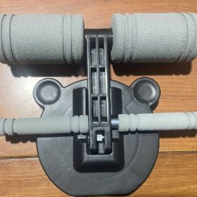 Fitness Sit-up Aids require Smooth Hard Floor for suction adherence, Fitness Equipment Yoga Crunch Aids Multi-purpose Ab Trainer (Color: Grey)