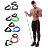 5 Levels of Resistance- Bands (suitable Beginner) With Handles Yoga Pull Rope Elastic Fitness Exercise Tube Band For Home Workouts Strength Training