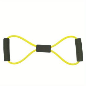 8-shaped Fitness,Resistance Band for Pilates, Arm Back Shoulder Training, Yoga Stretch Elastic Tension Band For Men Women Home Gym (Color: Yellow)
