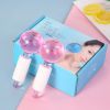 Beauty Ice Therapy Face Massage Ball Cool Compress Globes Hockey Facial Massager Crystal Glasses Ball Skin Care Tools