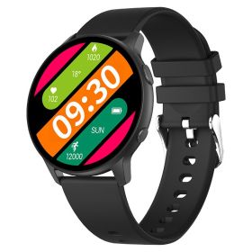 MX1 smart watch custom dial heart rate blood oxygen detection multi sport mode ring ZL02Dplus (colour: Black)
