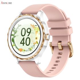 QR02 Smart Watch – HD Bluetooth Call, AI Voice, Mobile Payment, Health & Multi-Sport Monitoring (colour: Pink silica gel)