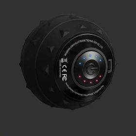 Rechargeable High-Intensity Vibration Massage Ball – Electric Fascia Release for Muscle Recovery (Color: Black)