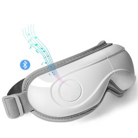 Heated Eye Massager Eye Care Device 5 Modes Bluetooth Music Foldable Vevor (Control Type: Push-button, Color: White)