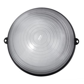 VEVOR Half Exercise Ball Trainer, 23 inch Balance Ball Trainer, 660 lbs Capacity Stability Ball, Yoga Ball with Resistance Bands & Foot Pump (Top Non-Slip Texture: Wavy Pattern, Color: gray)