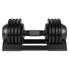 52 LBS Adjustable dumbbell steel and plastic (Color: as Pic)