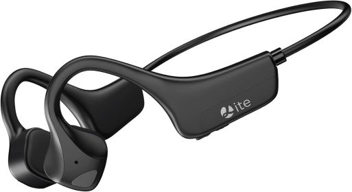 Sport Wireless Bone Conduction Earphones – Open-Ear Safety Design, IPX6 Sweat-proof, 8 Hrs Call (Color: Black)