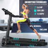 Compact Folding Treadmill for Home – 2.5 HP Quiet Brushless Motor, 3-Level Incline, 7.5 MPH, Shock Absorption, Space-Saving Design
