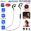 Wireless Headsets V4.1 Sport In-Ear Stereo Headphones Sweat-proof Neckband Earbuds w/Mic Deep Bass HiFi Earphones for Running Hiking Travel
