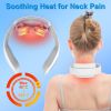 4 Heads/8 Heads Options Neck Massager with Heat Cordless Cervical Neck Massager EMS Neck Massager with 6 Modes 20 Intensity Levels Remote Control Voic