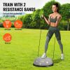 VEVOR Half Exercise Ball Trainer, 23 inch Balance Ball Trainer, 660 lbs Capacity Stability Ball, Yoga Ball with Resistance Bands & Foot Pump
