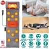 Full Body Electric Massage Mat with Heat Vibration Cushioned for Mattress or Chair/Neck Massage Pillow with 10 Massage Points