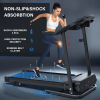 Compact Folding Treadmill for Home – 2.5 HP Quiet Brushless Motor, 3-Level Incline, 7.5 MPH, Shock Absorption, Space-Saving Design