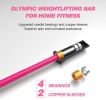 Olympic Barbell Bar, 4Ft Solid Chrome Weight Bar with Bearings, 400 Lbs Capacity Weightlifting Bar for Home Gym Workout Strength Training Squat