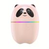 Cool Mist Humidifier Mini Panda Mini; 7 Colors LED  Doubles as Aromatherapy Essential Oil Diffuser 220 ml USB charging
