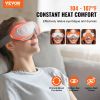 Heated Eye Massager Eye Care Device 5 Modes Bluetooth Music Foldable Vevor