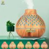 500 ML Wood Grain Cool Mist Humidifier just add Essential Oil to this Aromatherapy Diffuser Ultrasonic Humidifier
