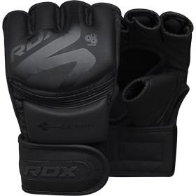 RDX F 15 Noir MMA Training Gloves (Color: Black, size: XL)
