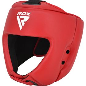 RDX IBA Approved Head Guard for Amateur Competition – Red (Color: Red, size: S)
