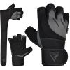 RDX L4 Open Finger Weightlifting Gym Gloves