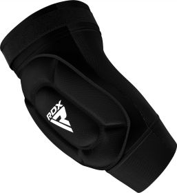RDX Elbow Foam Pad OEKO-TEX® Standard 100 certified (Color: BLACK/WHITE, size: L)
