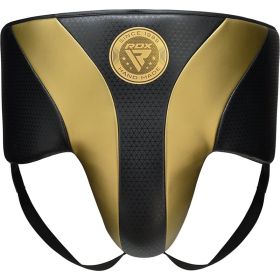 RDX L 1 Mark Pro MMA Training Groin Guard Ce Certified (Color: GOLDEN, size: L)