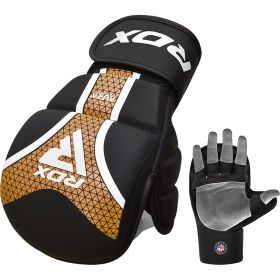 RDX GRAPPLING GLOVES SHOOTER AURA PLUS T-17 (Color: Black, size: S)