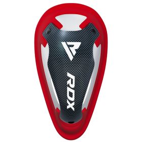 RDX 1N Gel Groin Protection Cup (Color: WHITE/RED, size: Standard Size)